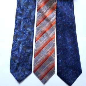 Lot of 3 100% silk ties